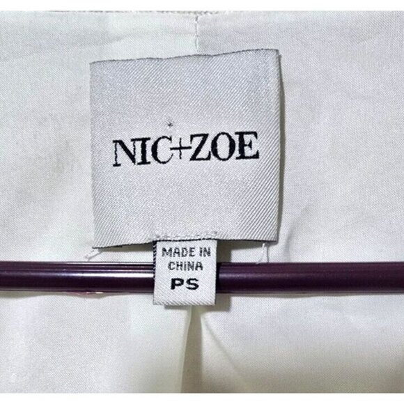 Nic + Zoe Cardigan Sz PS Oatmeal Cable Knit Fisherman Soft Comfort Layer Nordic - Picture 3 of 11